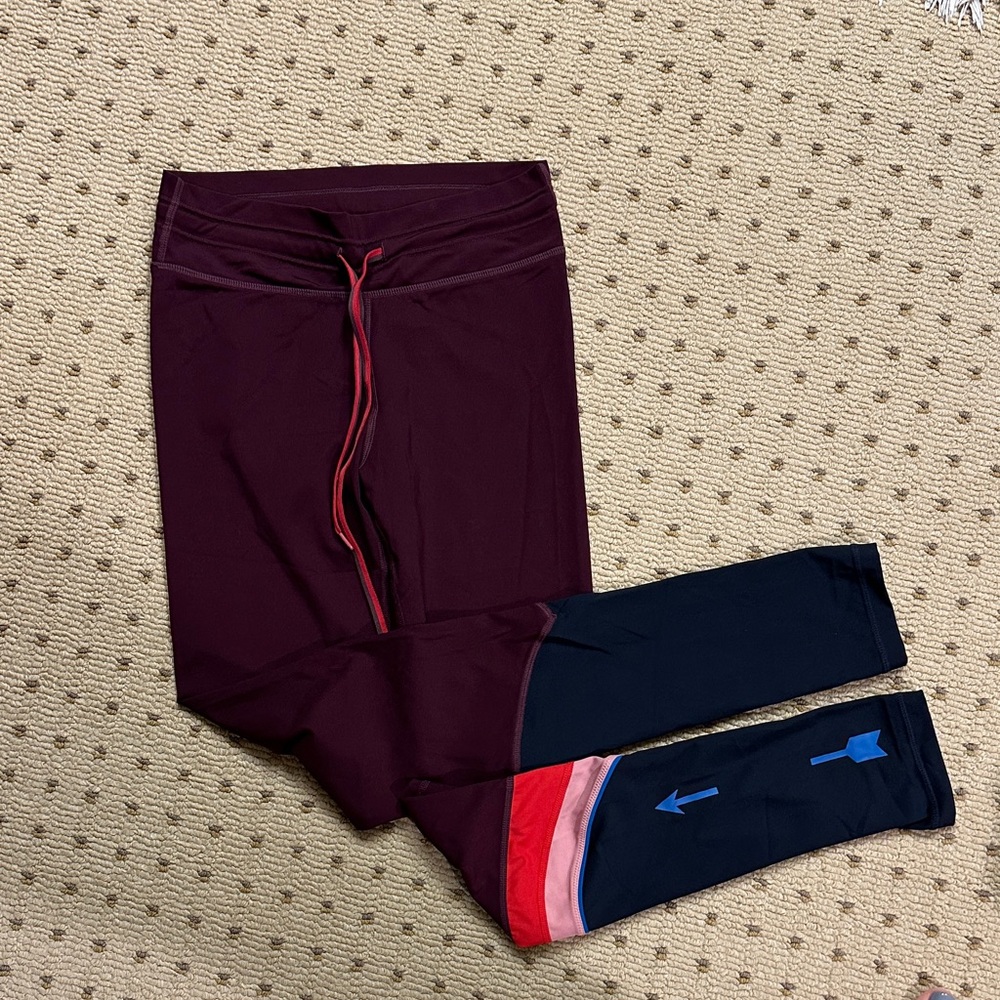 The Upside Maroon and Navy Leggings